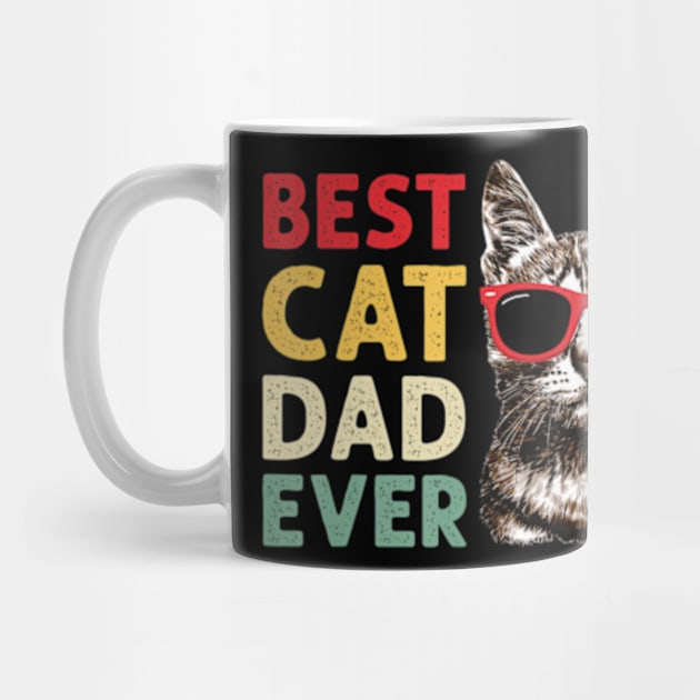 Best Cat Dad Ever Cat Daddy Fathers Day by StuSpenceart